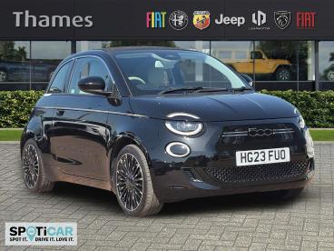 SPOTICAR Fiat 500 E 42kwh La Prima Auto 2dr Used Car - City Car Electric Black - Slough - 1200581442_1