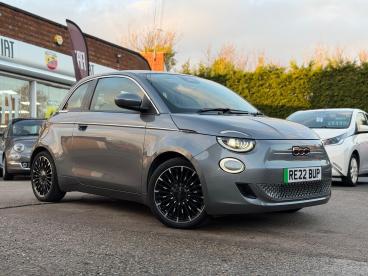 SPOTICAR Fiat 500 E 42kwh La Prima Auto 3dr Used Car - City Car Electric Grey - Warwick - 1200594881_1