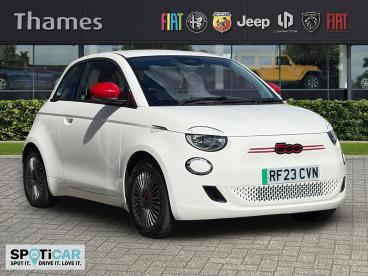 SPOTICAR Fiat 500 E 42kwh Red Auto 3dr Used Car - City Car Electric White - Slough - 1200609470_1