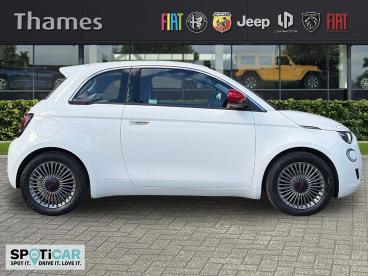 SPOTICAR Fiat 500 E 42kwh Red Auto 3dr Used Car - City Car Electric White - Slough - 1200609470_2