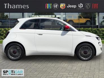 SPOTICAR Fiat 500 E 42kwh Red Auto 3dr Used Car - City Car Electric White - Slough - 1200609471_2