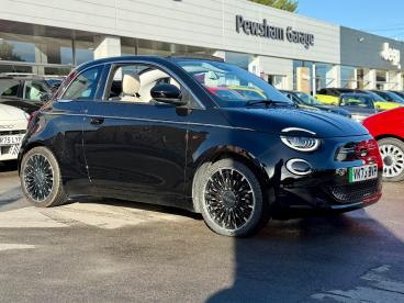 SPOTICAR Fiat 500 E 42kwh La Prima By Bocelli Auto 2dr Used Car - City Car Electric Black - Chippenham - 1200637880_1