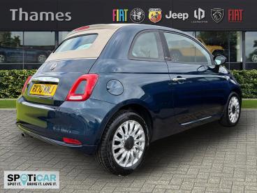 SPOTICAR Fiat 500c 1.2 Lounge Dualogic Euro 6 (s/s) 2dr Used Car - Saloon Petrol Blue - Slough - 1200590986_3