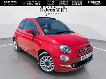 SPOTICAR Fiat 500c 1.0 Mhev Euro 6 (s/s) 2dr Used Car - Saloon Petrol Red - Swansea - 1200612294_1