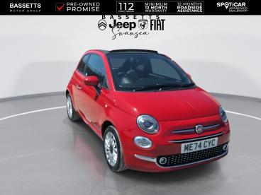 SPOTICAR Fiat 500c 1.0 Mhev Euro 6 (s/s) 2dr Used Car - Saloon Petrol Red - Swansea - 1200612294_2