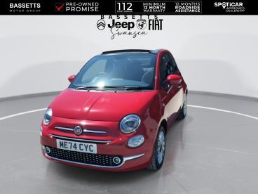 SPOTICAR Fiat 500c 1.0 Mhev Euro 6 (s/s) 2dr Used Car - Saloon Petrol Red - Swansea - 1200612294_3