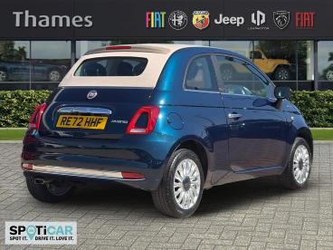 SPOTICAR Fiat 500c 1.0 Mhev Dolcevita Euro 6 (s/s) 2dr Used Car - Saloon Petrol Blue - Slough - 1200623698_3