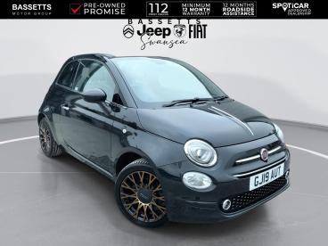 SPOTICAR Fiat 500c 1.2 120th Euro 6 (s/s) 2dr Used Car - Saloon Petrol Black - Swansea - 1200625328_1