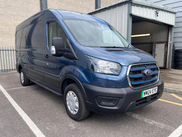 SPOTICAR Ford E-transit 350 68kwh Leader Auto Rwd L3 H2 5dr Used Car - Commercial Vehicle Electric Blue - Trowbridge - 1200531189_1