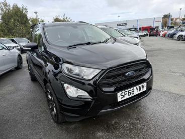 SPOTICAR Ford Ecosport 1.0t Ecoboost St-line Euro 6 (s/s) 5dr Used Car - Suv Petrol Black - Colwyn Bay - 1200553822_1