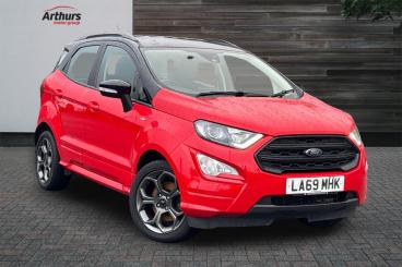 SPOTICAR Ford Ecosport 1.0t Ecoboost St-line Auto Euro 6 (s/s) 5dr Used Car - Suv Petrol Red - Newtown - 1200555247_1
