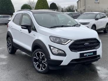 SPOTICAR Ford Ecosport 1.0t Ecoboost Active Euro 6 (s/s) 5dr Used Car - Suv Petrol White - Eglinton - 1200558007_1