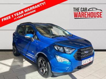 SPOTICAR Ford Ecosport 1.0t Ecoboost St-line Euro 6 (s/s) 5dr Used Car - Suv Petrol Blue - Bridgend - 1200586220_1
