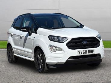 SPOTICAR Ford Ecosport 1.0t Ecoboost St-line Auto Euro 6 (s/s) 5dr Used Car - Suv Petrol White - Worksop - 1200593723_1