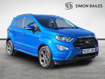 SPOTICAR Ford Ecosport 1.0t Ecoboost St-line Euro 6 (s/s) 5dr Used Car - Suv Petrol Blue - Stockton On Tees - 1200596163_1