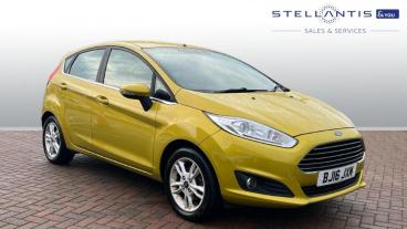 SPOTICAR Ford Fiesta 1.25 Zetec Euro 6 5dr Used Car - Hatchback Petrol Yellow - Leicester - 1200550780_1
