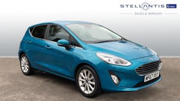 SPOTICAR Ford Fiesta 1.0t Ecoboost Titanium Euro 6 (s/s) 5dr Used Car - Hatchback Petrol Blue - Sale - 1200555017_1