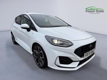 SPOTICAR Ford Fiesta 1.0t Ecoboost Mhev St-line X Edition Euro 6 (s/s) Used Car - Hatchback Petrol White - Corby - 1200555031_1