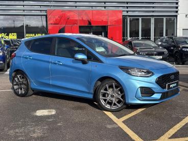 SPOTICAR Ford Fiesta 1.0t Ecoboost St-line Euro 6 (s/s) 5dr Used Car - Hatchback Petrol Blue - Romford - 1200555573_1