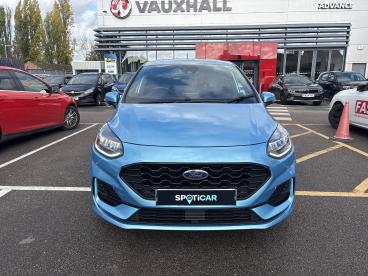 SPOTICAR Ford Fiesta 1.0t Ecoboost St-line Euro 6 (s/s) 5dr Used Car - Hatchback Petrol Blue - Romford - 1200555573_2