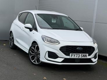 SPOTICAR Ford Fiesta 1.0t Ecoboost Mhev St-line X Edition Euro 6 (s/s) Used Car - Hatchback Petrol White - Darlington - 1200556027_1