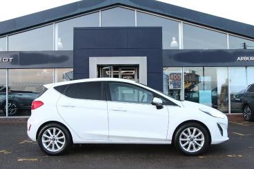 SPOTICAR Ford Fiesta 1.0t Ecoboost Titanium Euro 6 (s/s) 5dr Used Car - Hatchback Petrol White - Bulkington - 1200560563_5