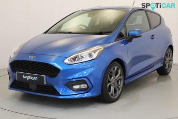 SPOTICAR Ford Fiesta 1.0t Ecoboost Mhev St-line Edition Euro 6 (s/s) 3d Used Car - Hatchback Petrol Blue - Wellingborough - 1200569214_3