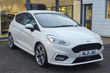 SPOTICAR Ford Fiesta 1.0t Ecoboost Mhev St-line X Edition Euro 6 (s/s) Used Car - Hatchback Petrol White - Torquay - 1200572563_1