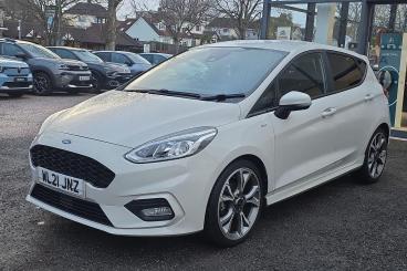 SPOTICAR Ford Fiesta 1.0t Ecoboost Mhev St-line X Edition Euro 6 (s/s) Used Car - Hatchback Petrol White - Torquay - 1200572563_3