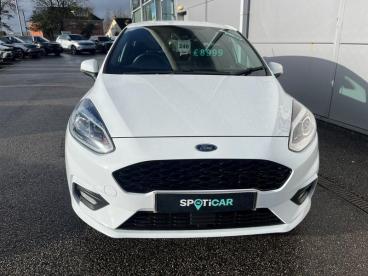 SPOTICAR Ford Fiesta 1.0t Ecoboost St-line Euro 6 (s/s) 5dr Used Car - Hatchback Petrol White - Bodmin - 1200576811_2