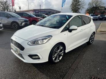 SPOTICAR Ford Fiesta 1.0t Ecoboost St-line Euro 6 (s/s) 5dr Used Car - Hatchback Petrol White - Bodmin - 1200576811_3