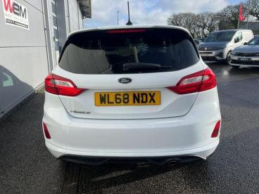 SPOTICAR Ford Fiesta 1.0t Ecoboost St-line Euro 6 (s/s) 5dr Used Car - Hatchback Petrol White - Bodmin - 1200576811_5