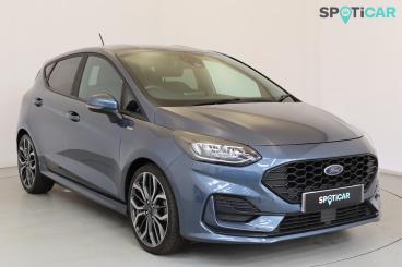 SPOTICAR Ford Fiesta 1.0t Ecoboost Mhev St-line X Edition Euro 6 (s/s) Used Car - Hatchback Petrol Blue - Wellingborough - 1200582920_1
