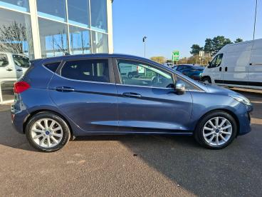 SPOTICAR Ford Fiesta 1.0t Ecoboost Titanium Euro 6 (s/s) 5dr Used Car - Hatchback Petrol Blue - Boston - 1200583852_2