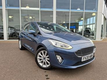 SPOTICAR Ford Fiesta 1.0t Ecoboost Titanium Euro 6 (s/s) 5dr Used Car - Hatchback Petrol Blue - Boston - 1200584695_1