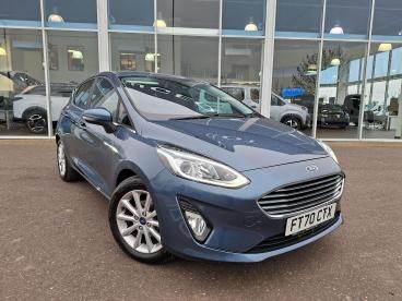 SPOTICAR Ford Fiesta 1.0t Ecoboost Titanium Euro 6 (s/s) 5dr Used Car - Hatchback Petrol Blue - Boston - 1200584696_1