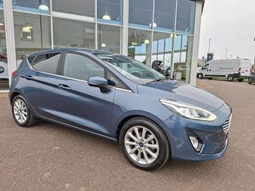 SPOTICAR Ford Fiesta 1.0t Ecoboost Titanium Euro 6 (s/s) 5dr Used Car - Hatchback Petrol Blue - Boston - 1200584696_5