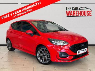 SPOTICAR Ford Fiesta 1.0t Ecoboost St-line Euro 6 (s/s) 5dr Used Car - Hatchback Petrol Red - Bridgend - 1200586218_1