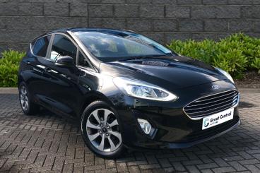 SPOTICAR Ford Fiesta 1.0t Ecoboost Titanium Euro 6 (s/s) 5dr Used Car - Hatchback Petrol Black - Rugby - 1200587654_1