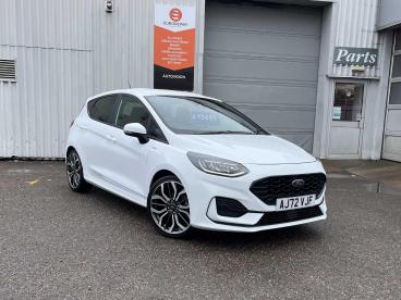 SPOTICAR Ford Fiesta 1.0t Ecoboost St-line X Euro 6 (s/s) 5dr Used Car - Hatchback Petrol White - Inverness - 1200592728_1