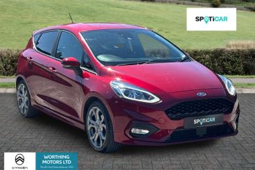 SPOTICAR Ford Fiesta 1.0t Ecoboost St-line Edition Euro 6 (s/s) 5dr Used Car - Hatchback Petrol Red - Worthing - 1200593619_1