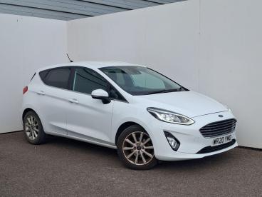 SPOTICAR Ford Fiesta 1.0t Ecoboost Mhev Titanium Euro 6 (s/s) 5dr Used Car - Hatchback Petrol White - Trowbridge - 1200599876_1