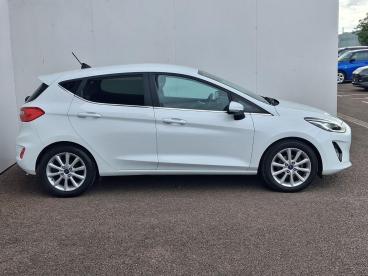 SPOTICAR Ford Fiesta 1.0t Ecoboost Mhev Titanium Euro 6 (s/s) 5dr Used Car - Hatchback Petrol White - Trowbridge - 1200599876_5