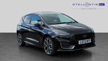 SPOTICAR Ford Fiesta 1.0t Ecoboost Mhev St-line Vignale Euro 6 (s/s) 5d Used Car - Hatchback Hybrid Black - Crawley - 1200604908_1