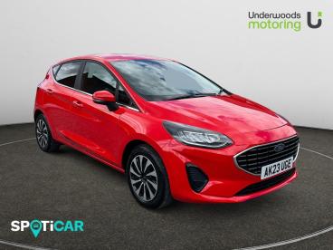 SPOTICAR Ford Fiesta 1.0t Ecoboost Titanium Euro 6 (s/s) 5dr Used Car - Hatchback Petrol Red - Tiptree - 1200606897_1