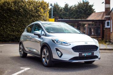 SPOTICAR Ford Fiesta 1.0t Ecoboost Active 1 Euro 6 (s/s) 5dr Used Car - Hatchback Petrol Silver - Hinckley - 1200610223_1