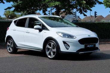 SPOTICAR Ford Fiesta 1.0t Ecoboost Active X Euro 6 (s/s) 5dr Used Car - Hatchback Petrol White - Littlehampton - 1200612588_1