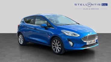 SPOTICAR Ford Fiesta 1.0t Ecoboost Titanium Euro 6 (s/s) 5dr Used Car - Hatchback Petrol Blue - Stockport - 1200612730_1