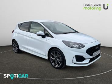 SPOTICAR Ford Fiesta 1.0t Ecoboost St-line Euro 6 (s/s) 5dr Used Car - Hatchback Petrol White - Tiptree - 1200615299_1