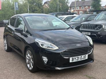 SPOTICAR Ford Fiesta 1.0t Ecoboost Titanium X Euro 6 (s/s) 5dr Used Car - Hatchback Petrol Black - Leicester - 1200618100_1